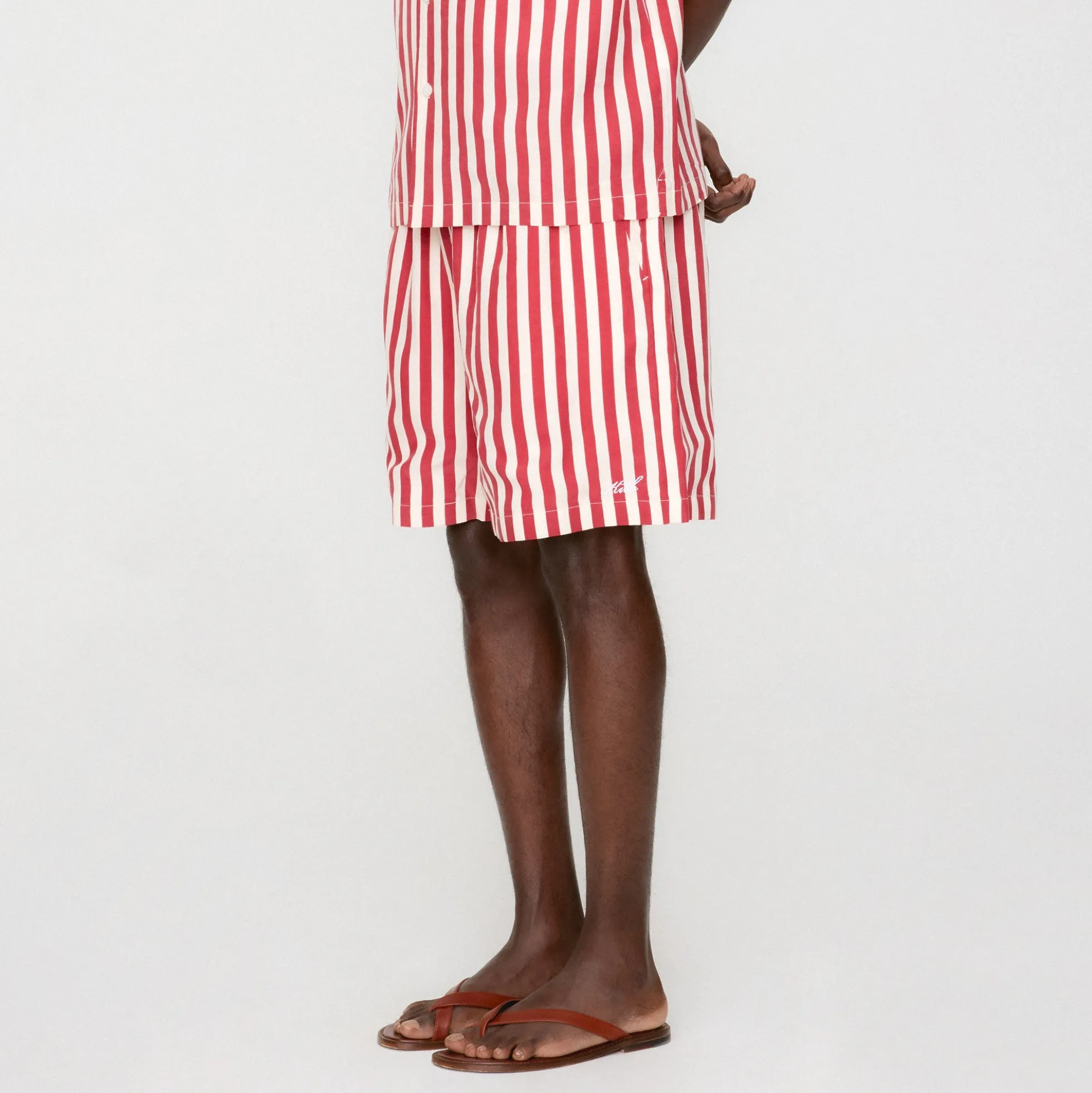 Short rayé en cèdre Kith