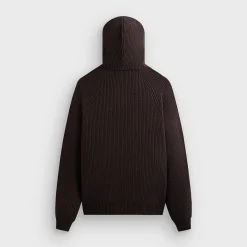Sweat à capuche zippé Kith en maille mérinos