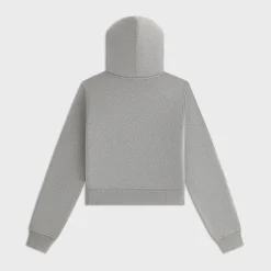 Sweat à capuche zippé Lisa for Kith pour femme, orné de dentelle brodée