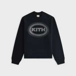 Sweat-shirt à col rond clouté Lisa for Kith pour femme Ashwin