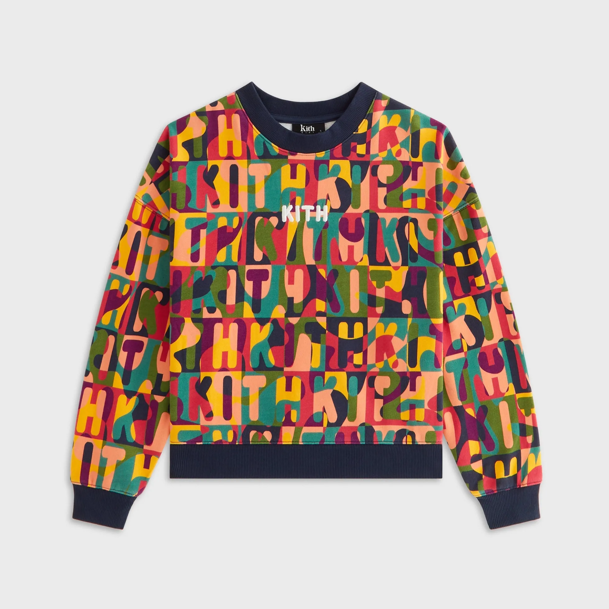 Sweat-shirt à col rond Kith Kids Nelson imprimé monogramme