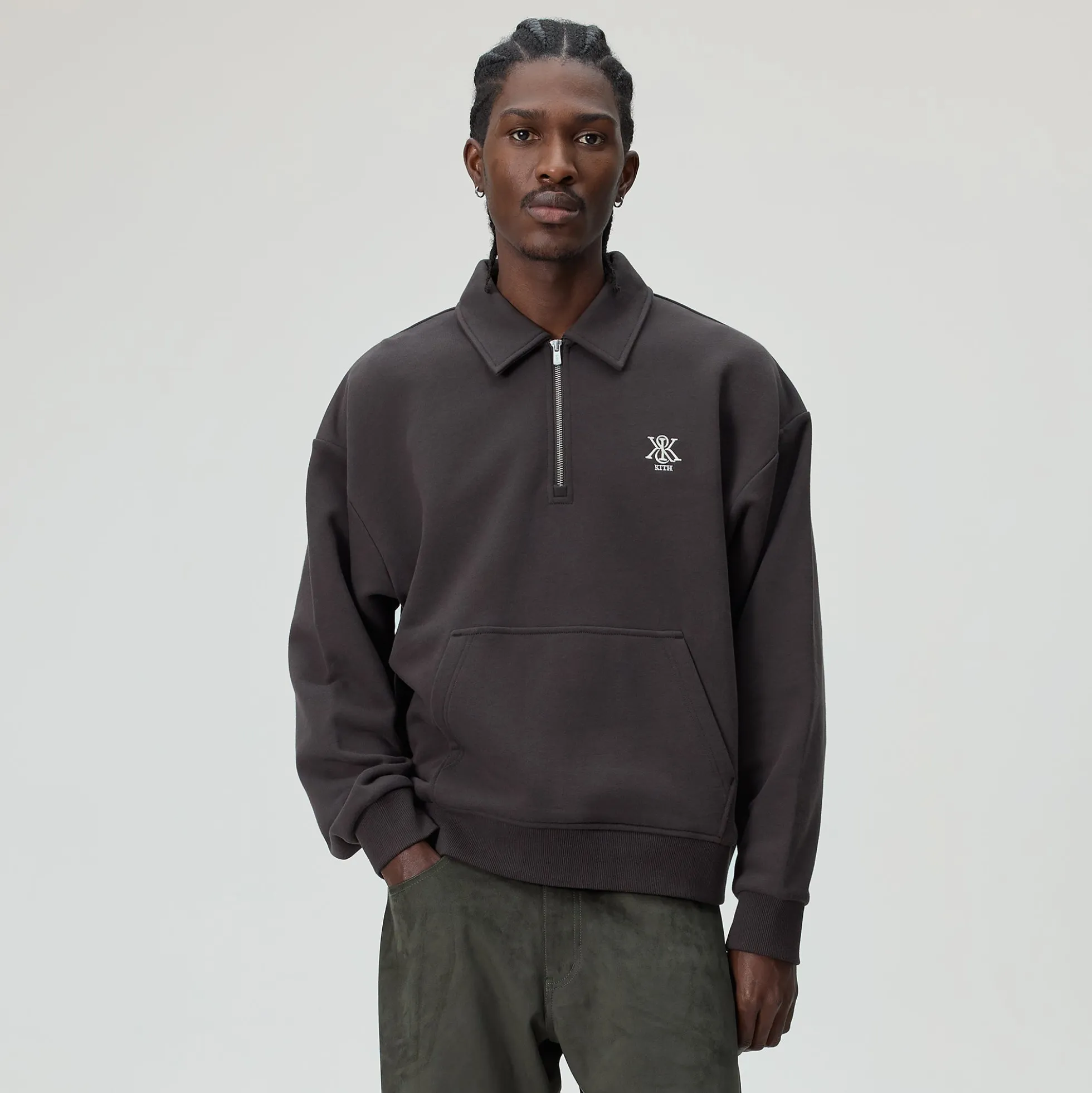 Sweat-shirt à col zippé Kith