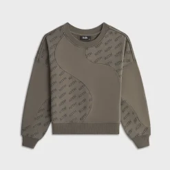 Sweat-shirt Kith Kids Nelson à monogramme bloqué