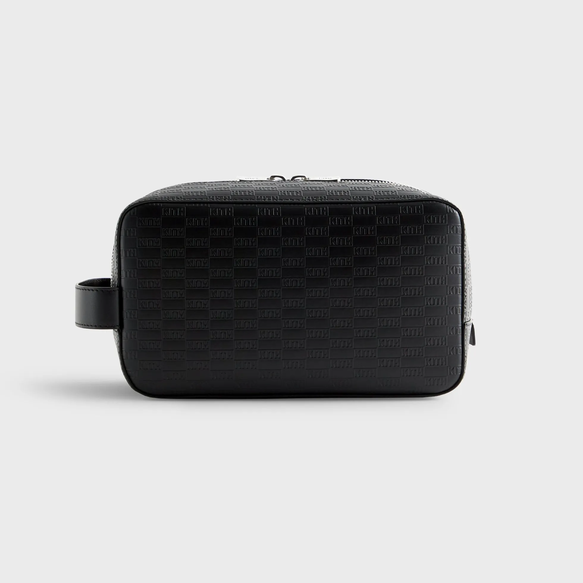 Trousse de toilette Kith Monogram en cuir noir