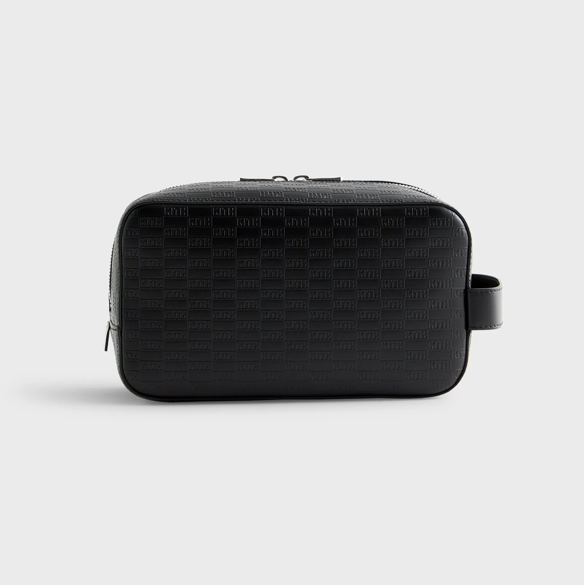 Trousse de toilette Kith Monogram en cuir noir