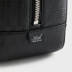 Trousse de toilette Kith Monogram en cuir noir