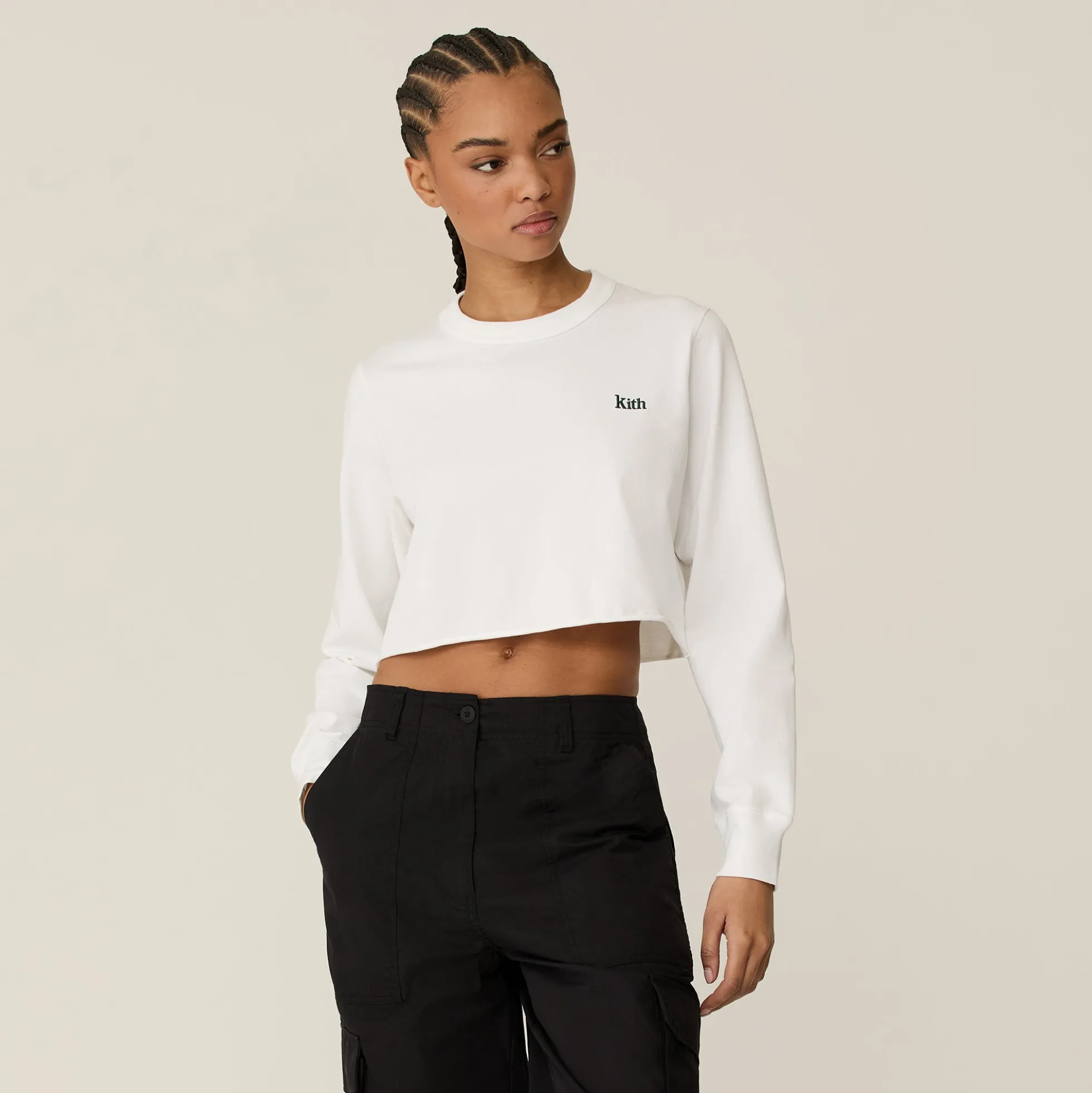 T-shirt court à manches longues Kith Lucy II pour femme