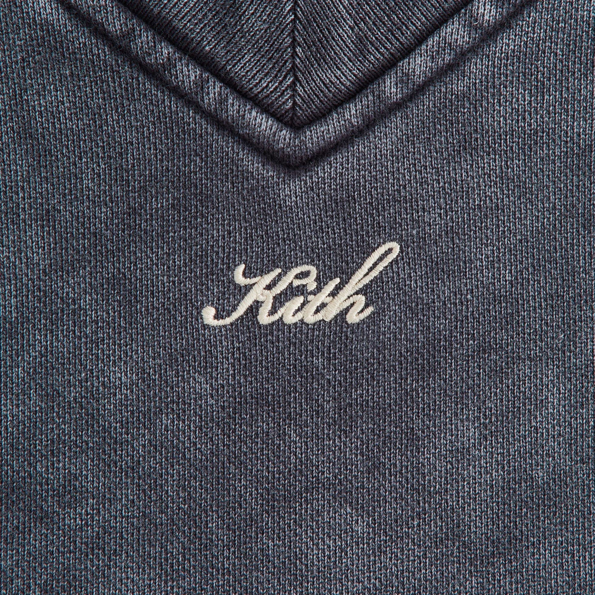T-shirt court à manches longues et col en V Kith Verity pour femme