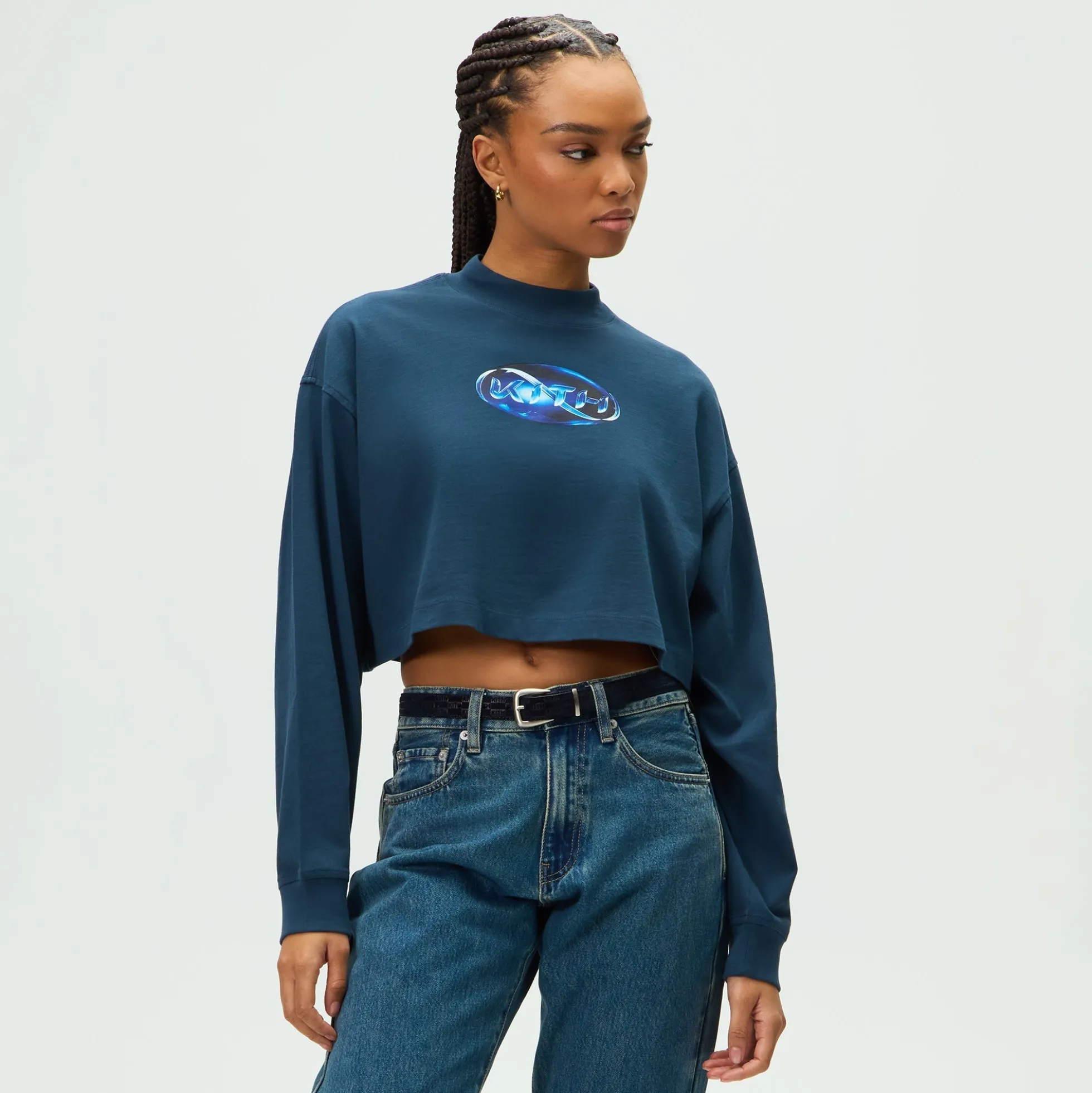 T-shirt Kith Femme Jasper Sapphire Logo