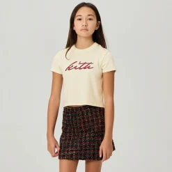 T-shirt Kith Kids Signature Logo Mulberry II