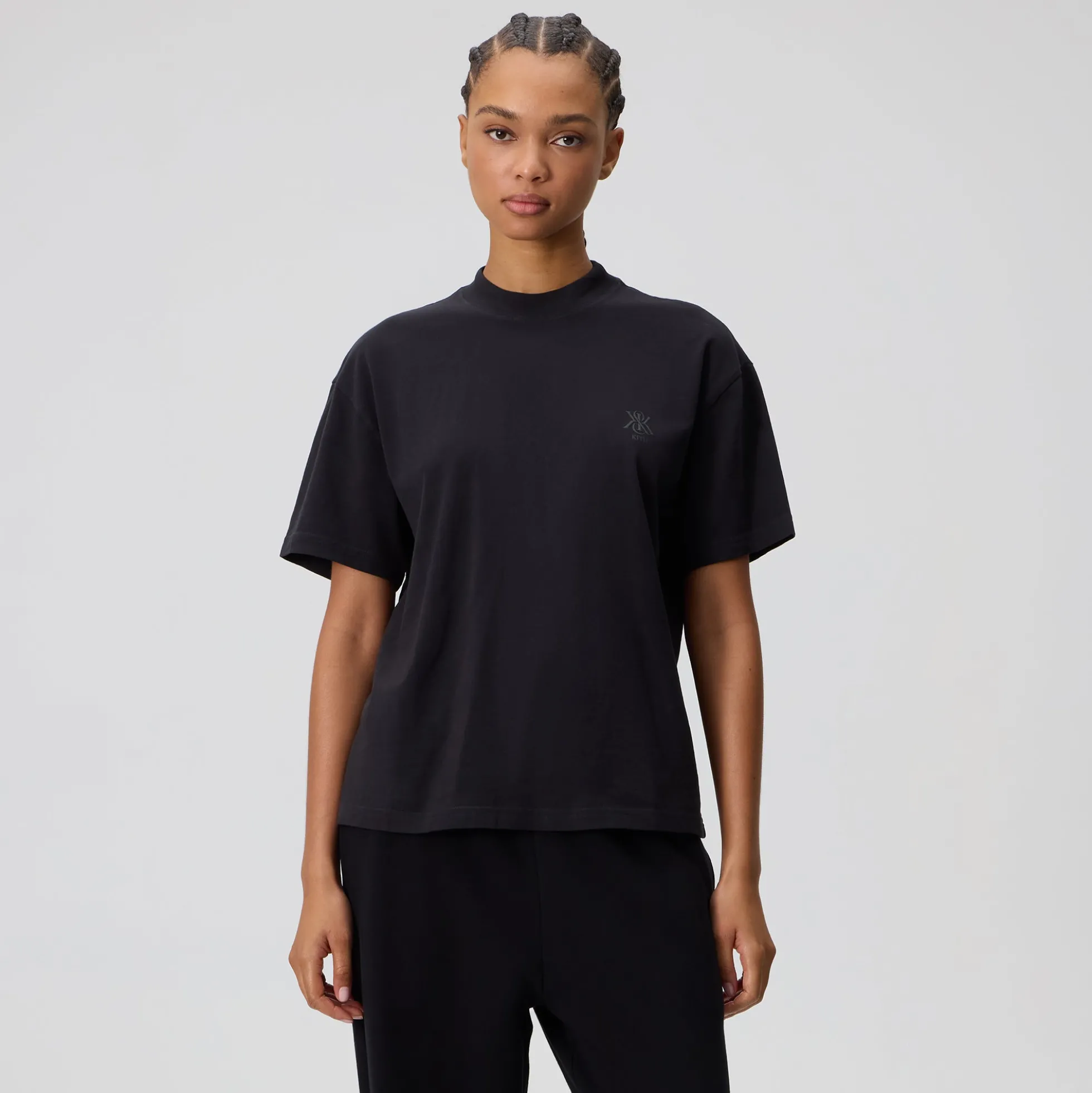 T-shirt Kith pour femme à col montant en daim vintage