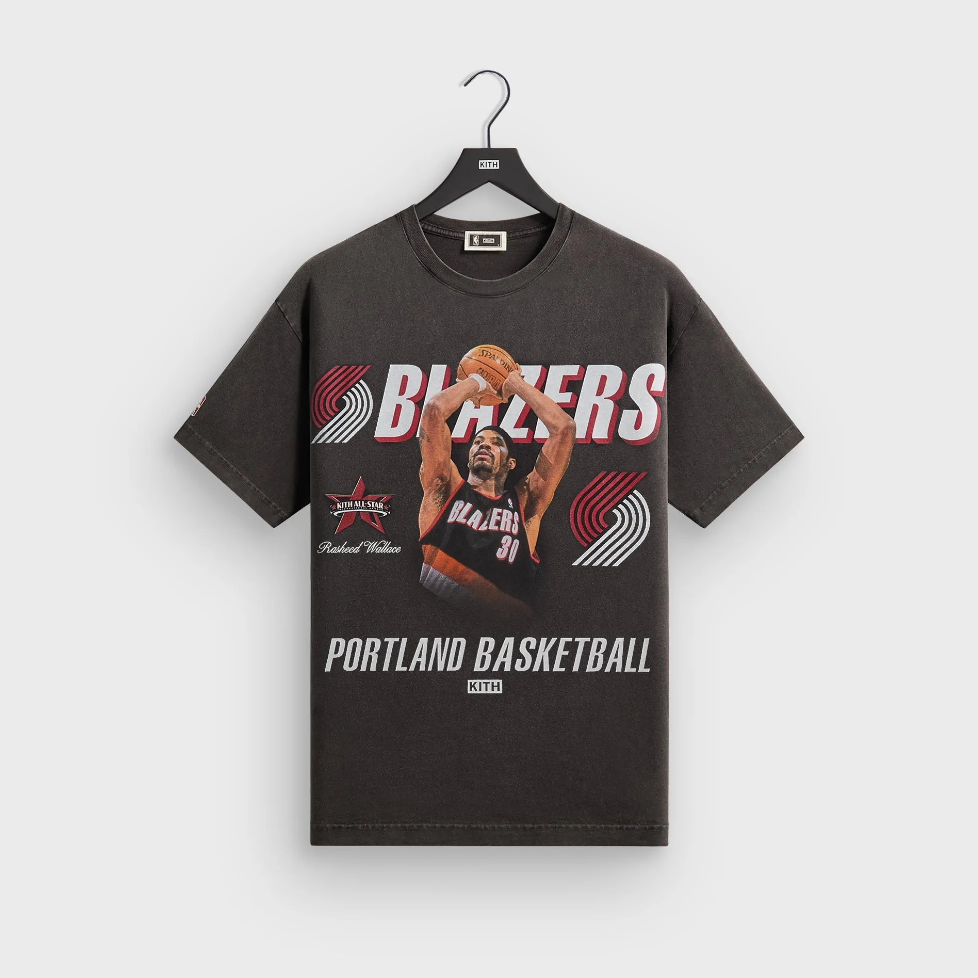 T-shirt Kith pour Rasheed Wallace, All-Star NBA des Portland Trail Blazers