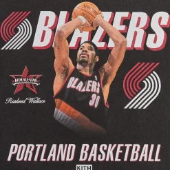 T-shirt Kith pour Rasheed Wallace, All-Star NBA des Portland Trail Blazers