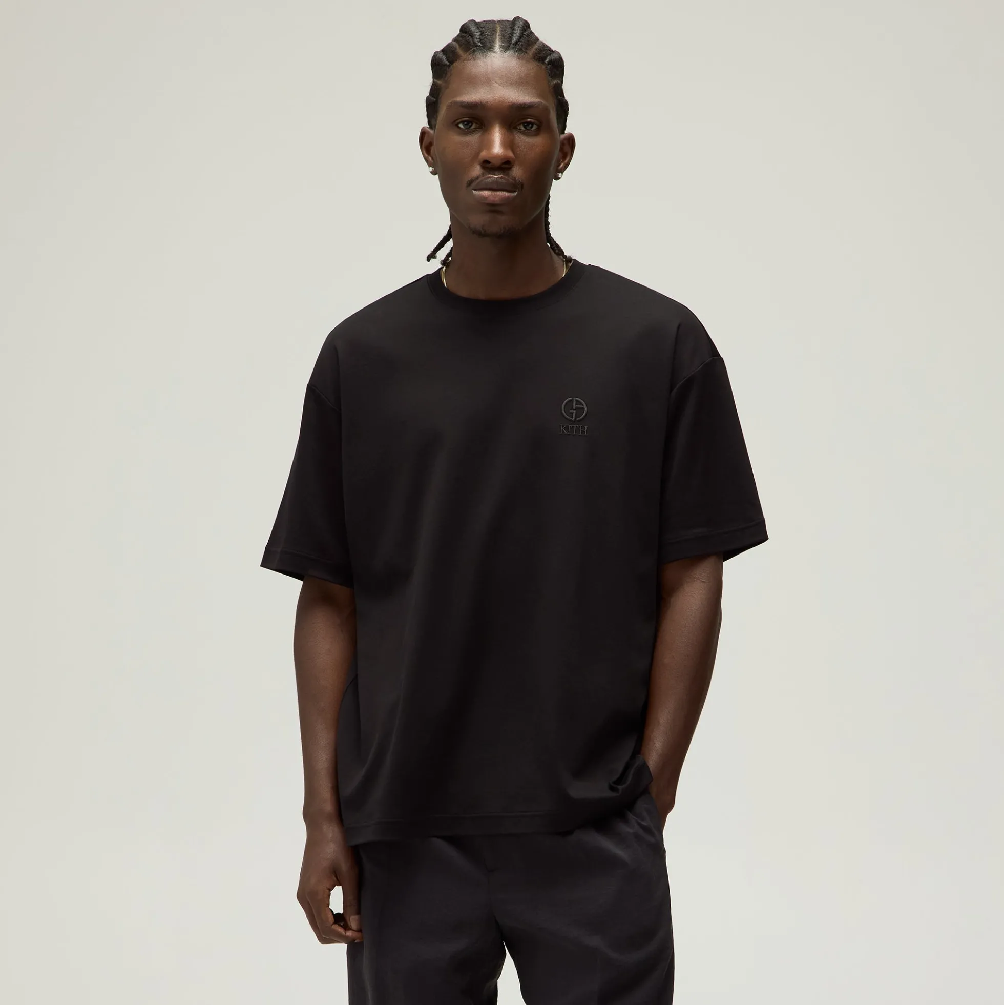 T-shirt à logo Giorgio Armani & Kith