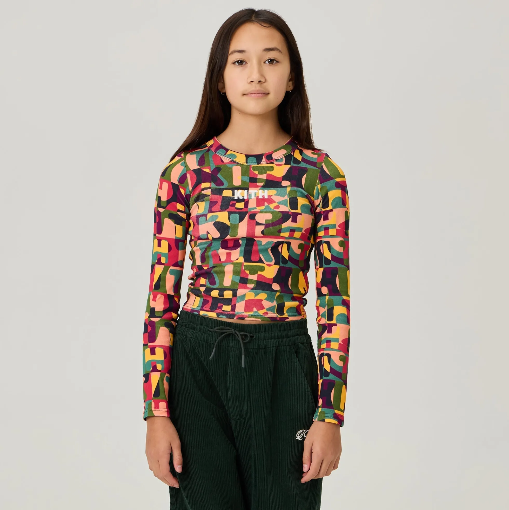 T-shirt à manches longues imprimé Mulberry III de Kith Kids