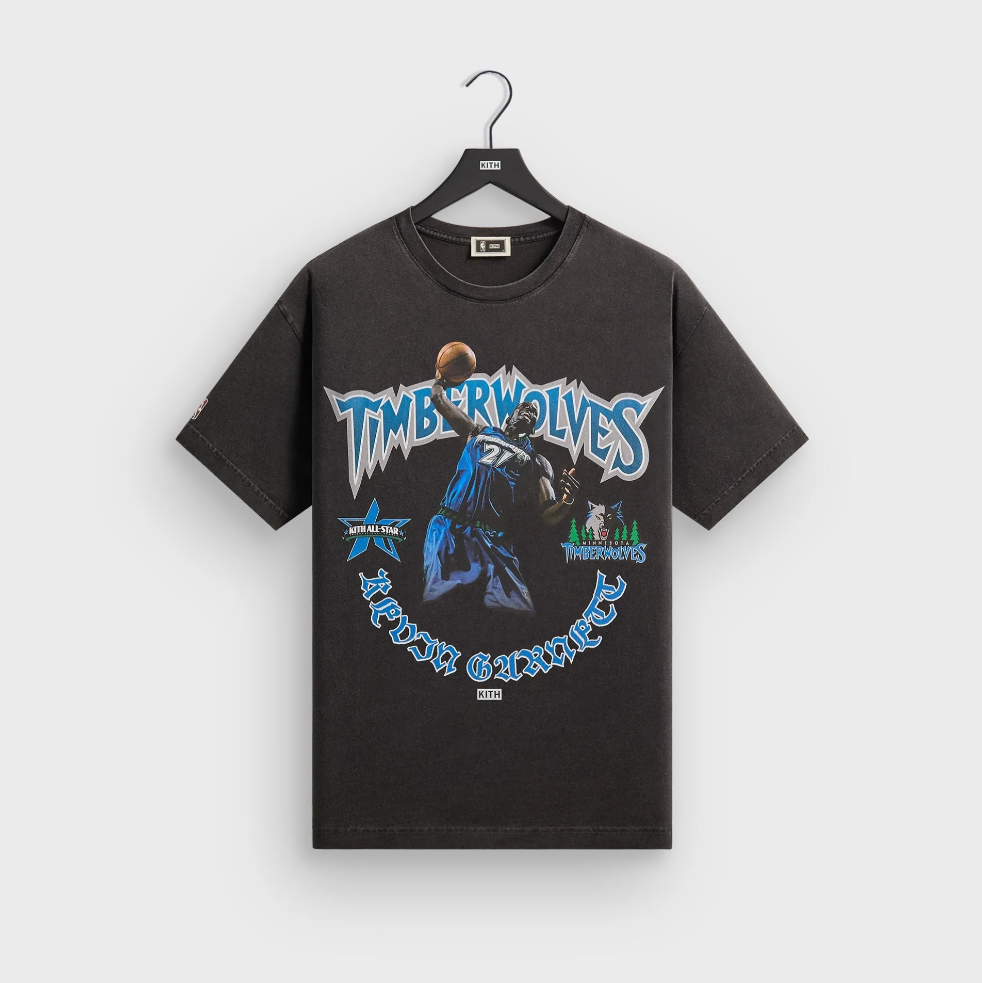 T-shirt vintage Kith pour Kevin Garnett, All-Star NBA des Minnesota Timberwolves