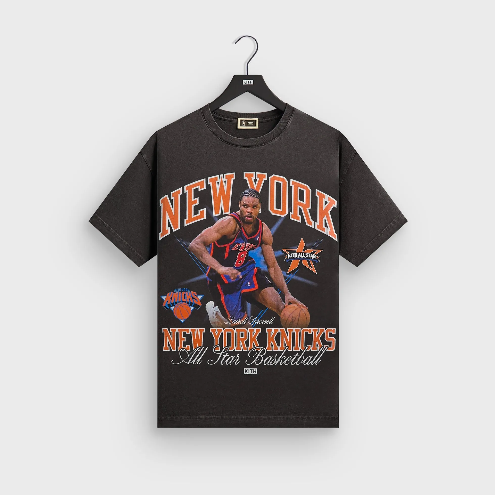 T-shirt vintage Kith pour Latrell Sprewell, star des New York Knicks (NBA)