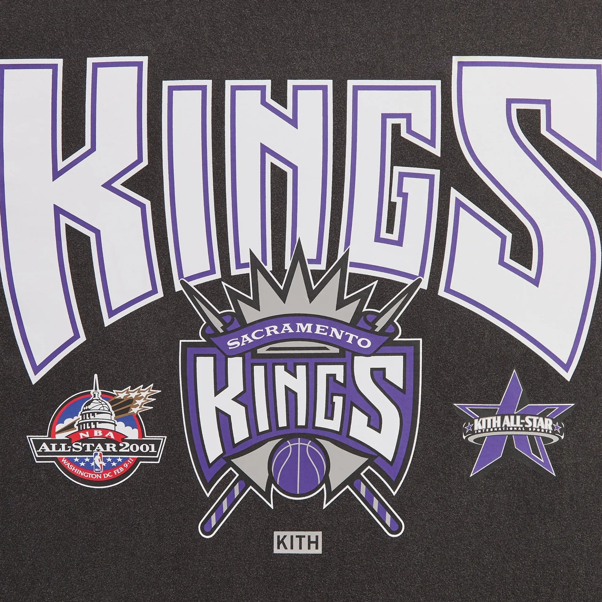 T-shirt vintage Kith pour les All-Stars NBA des Sacramento Kings