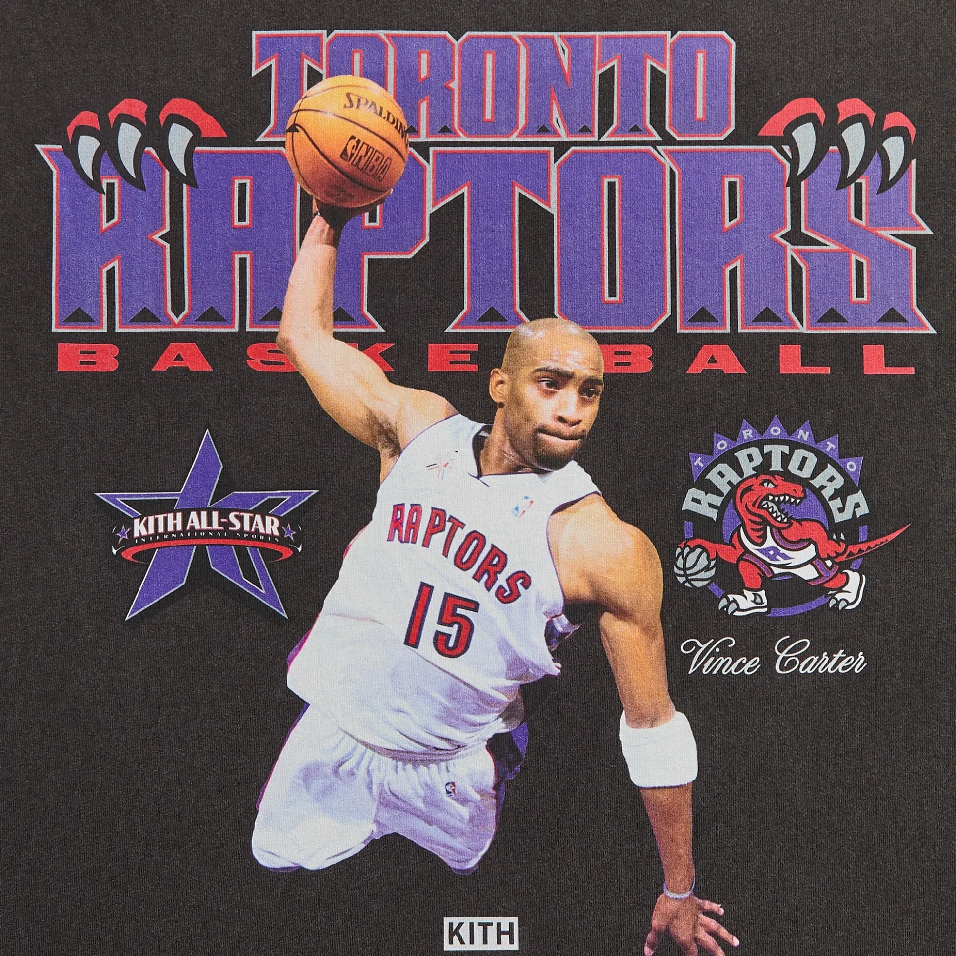 T-shirt vintage Kith pour Vince Carter, All-Star NBA des Raptors de Toronto