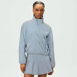 Veste asymétrique réfléchissante Kith Akari pour femme