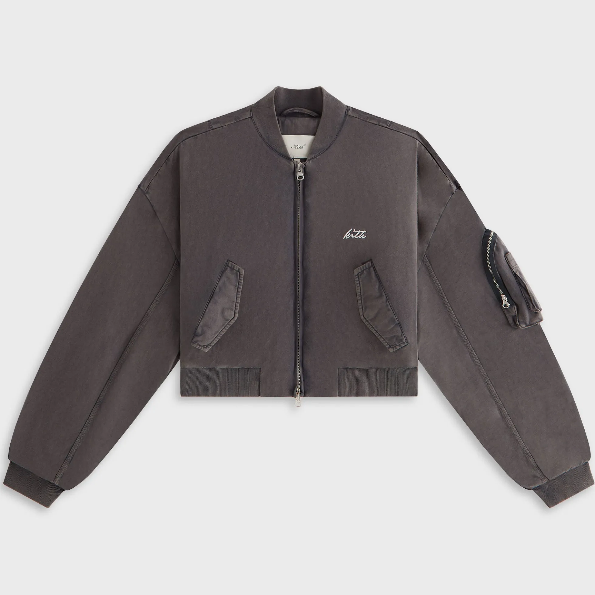 Veste bomber courte en daim Loren pour femme de Kith