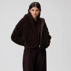 Veste à capuche en sherpa Kith Saide pour femme