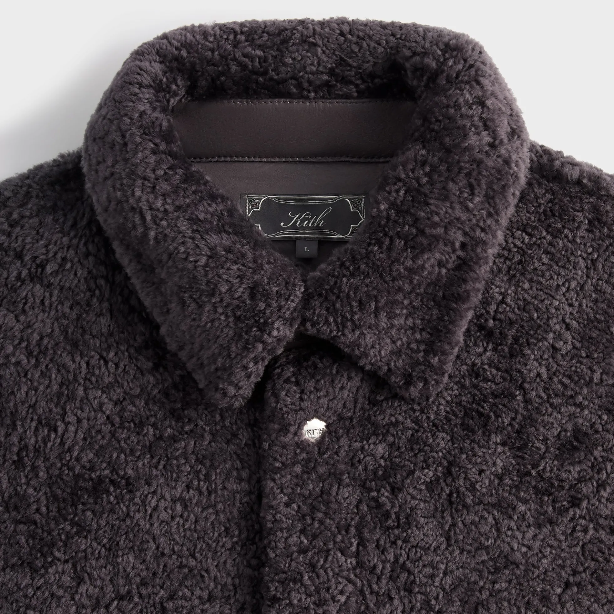 Veste-chemise Kith Ace en peau lainée