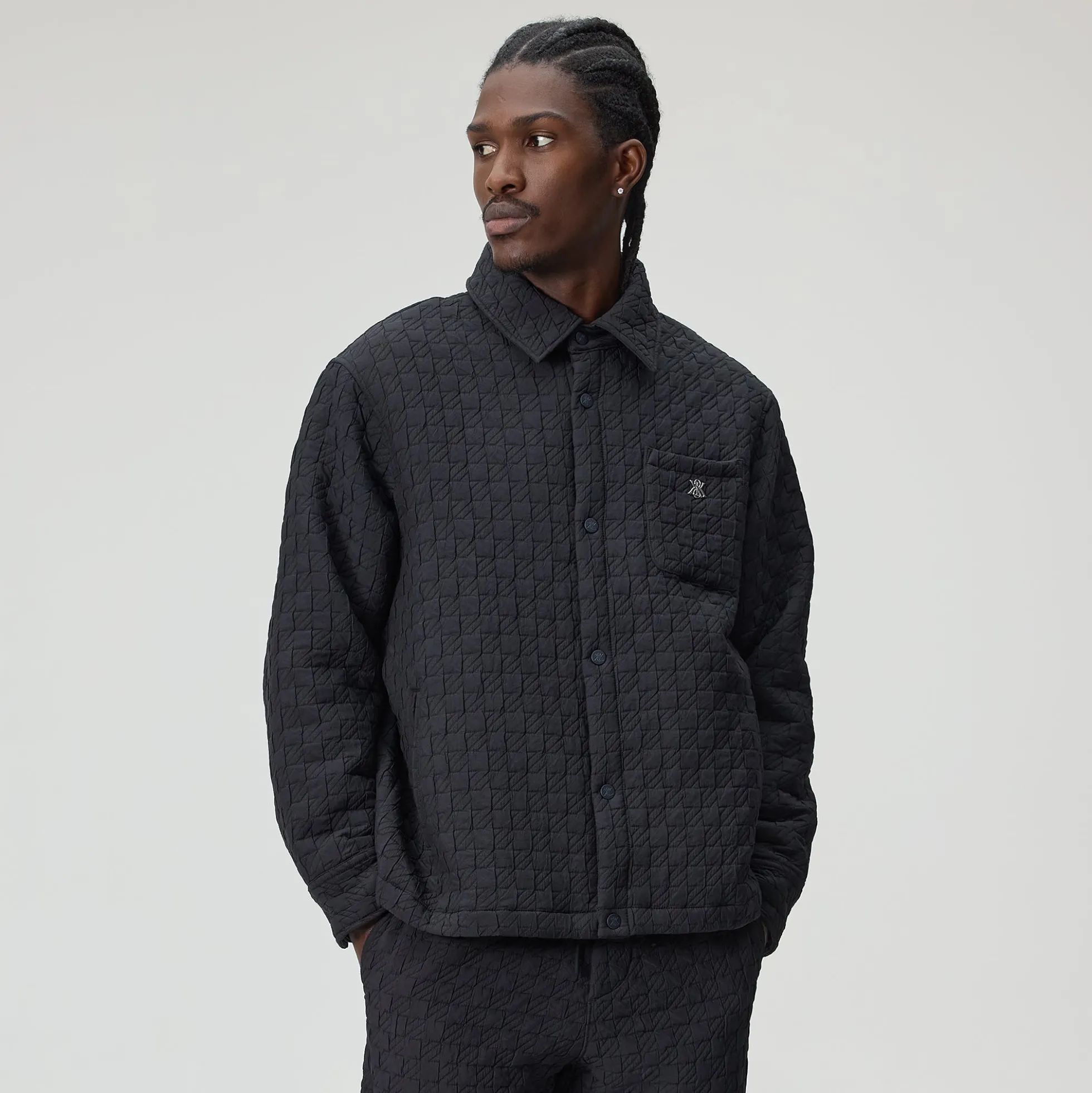 Veste-chemise matelassée Brixton à carreaux Kith