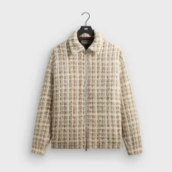 Veste de coach en tweed à carreaux Kith