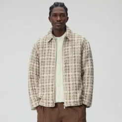 Veste de coach en tweed à carreaux Kith