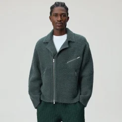 Veste de moto Brian en maille peluche Kith
