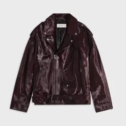 Veste en cuir poney