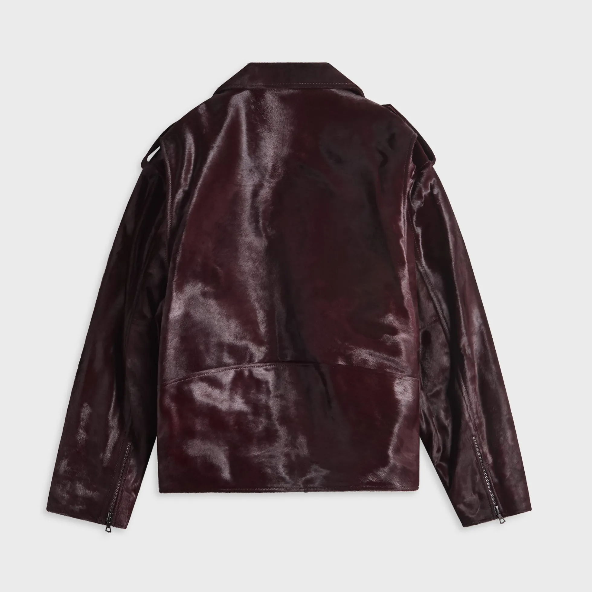 Veste en cuir poney