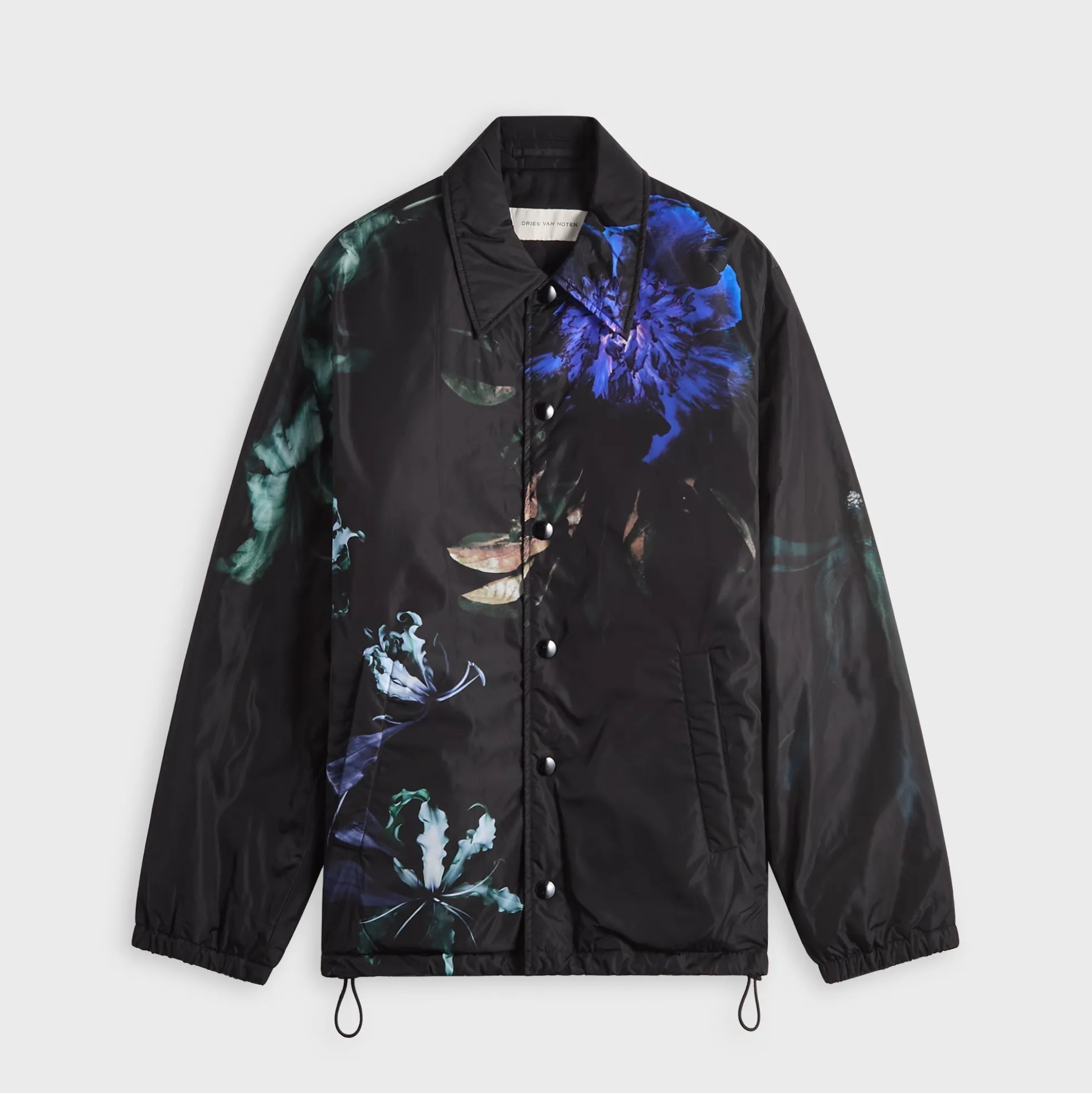 Veste en nylon déperlant à imprimé floral