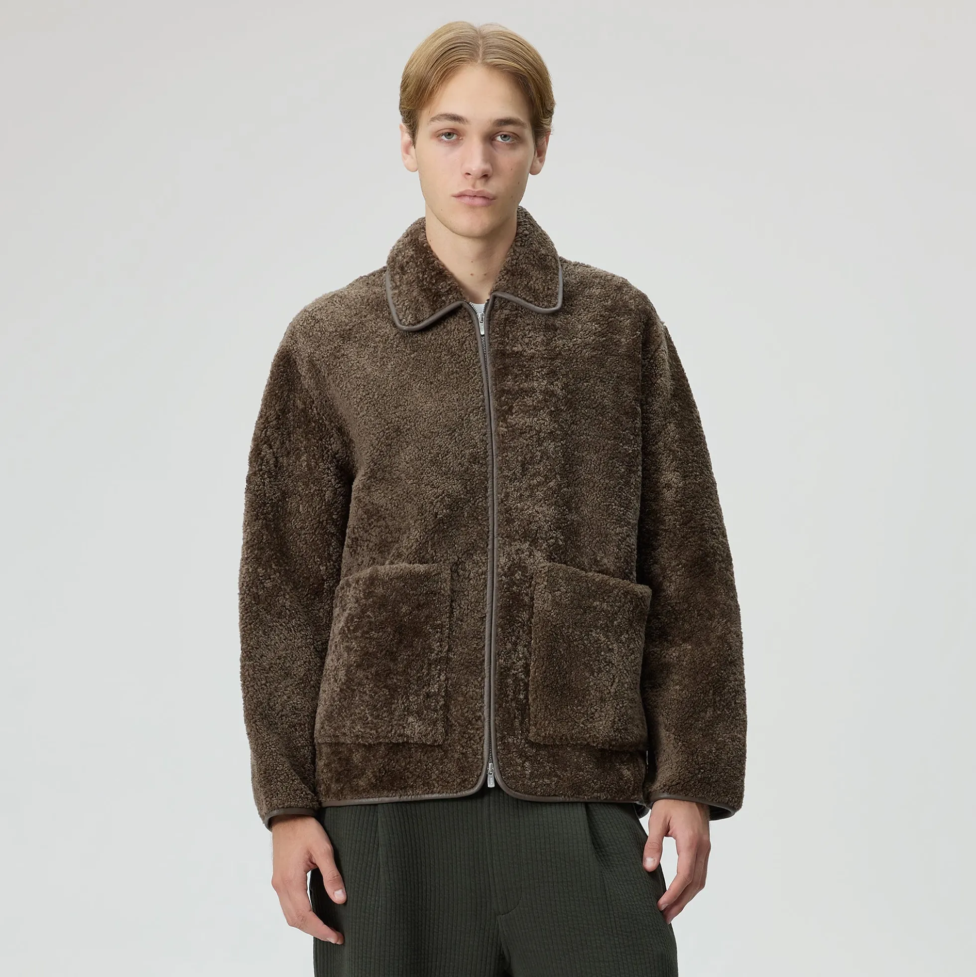 Veste en peau lainée Kith Archer