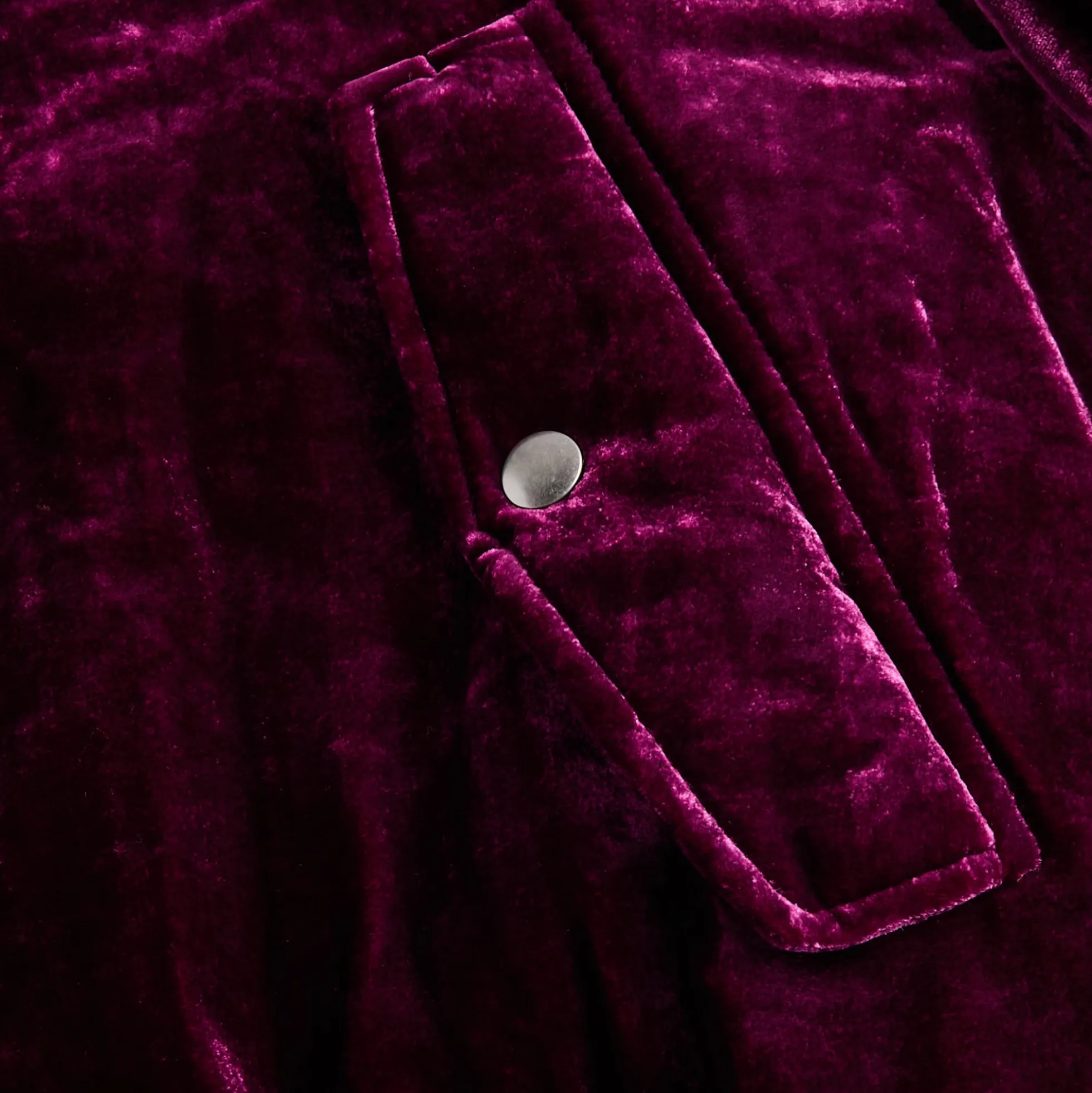 Veste Fluide En Viscose Et Soie Velours