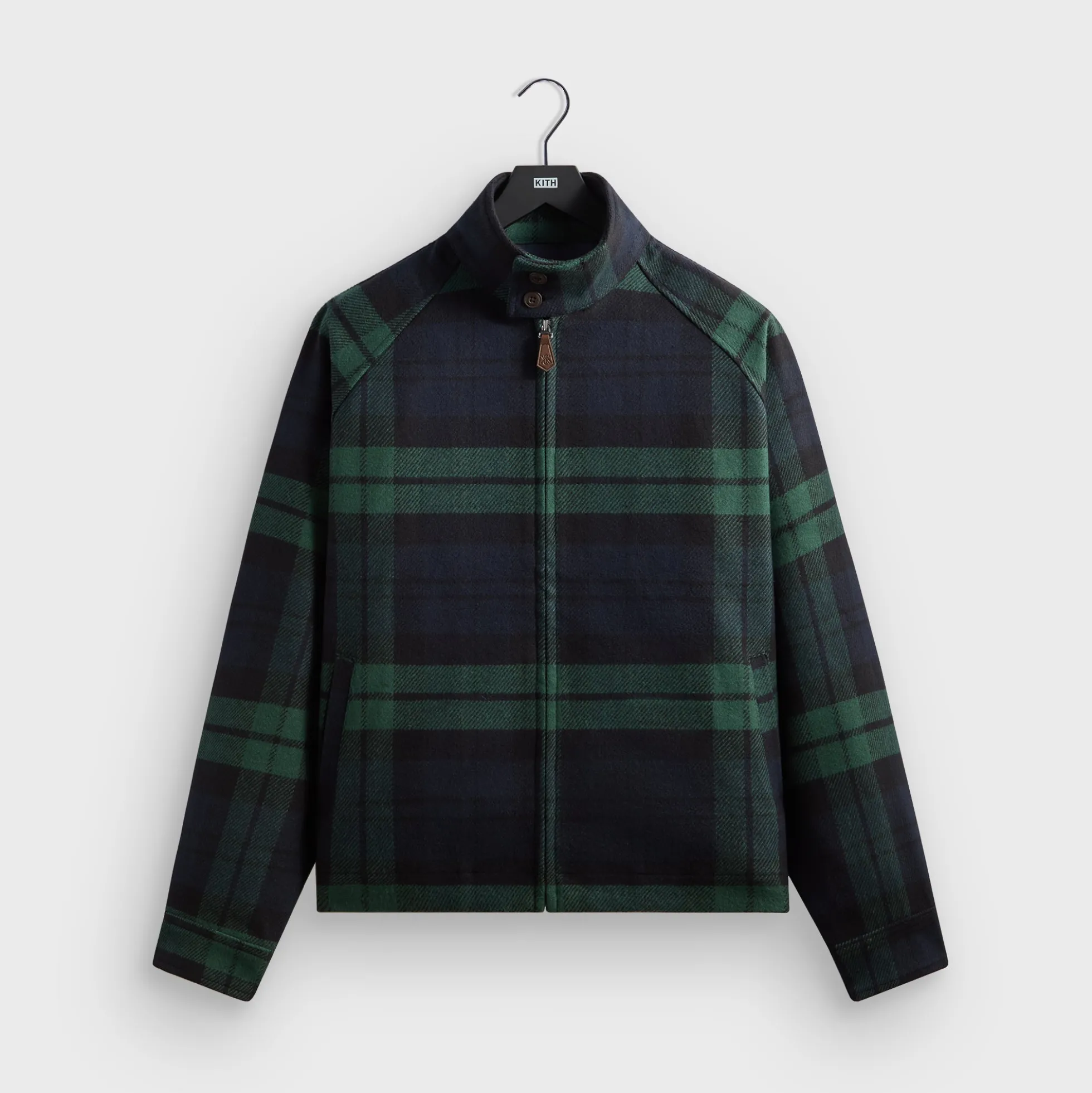 Veste Harrington à carreaux brossés Kith