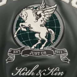 Veste universitaire en cuir Kith